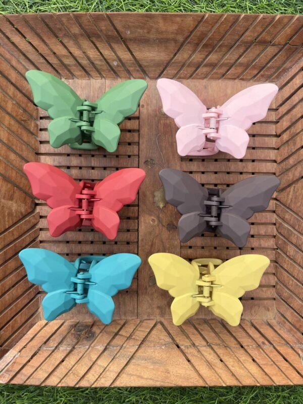 Matte Long Wings Butterfly Clawclip (4 Cm) - Image 2