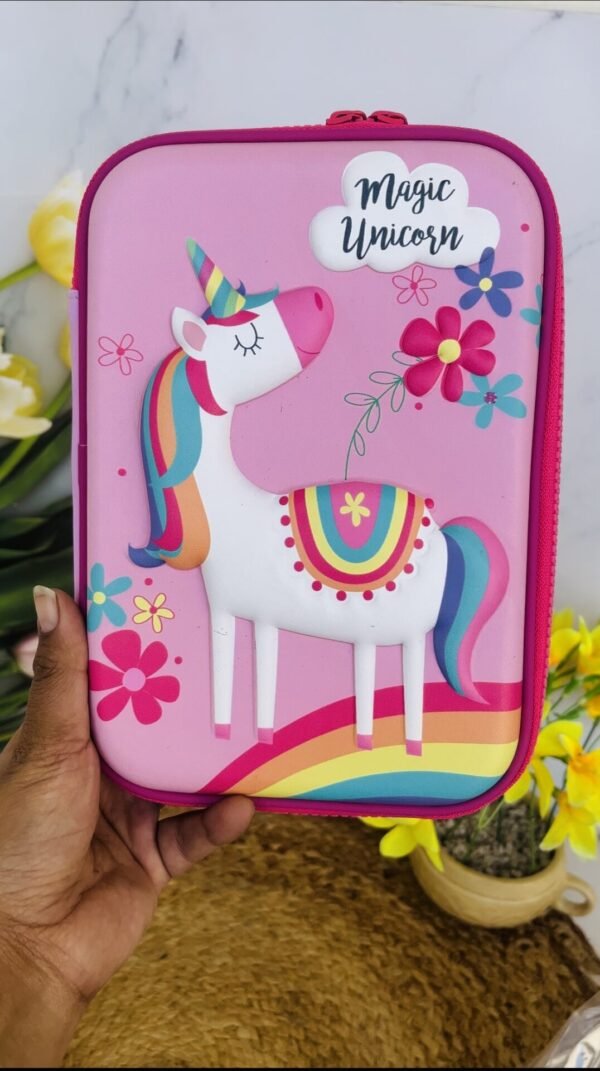 Pink Unicorn Hard Case/ Organiser