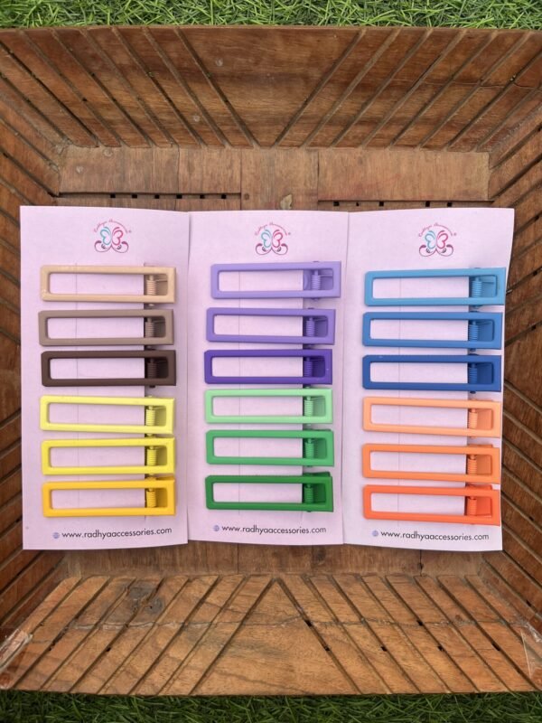 New Matte Hair Clips Combo Card - Image 5