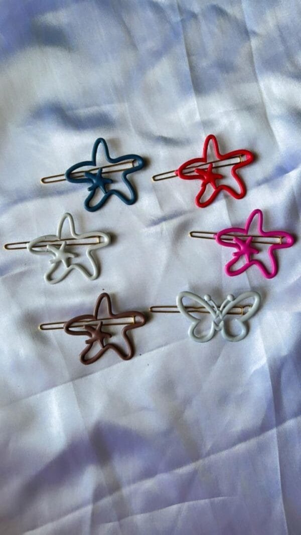 Star Colored Metal Lock Pins