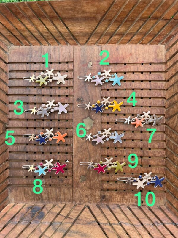 Colored Metal Star Lock Pins