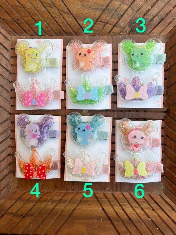 Cute Moving Sparkle Hair Clips - Image 2