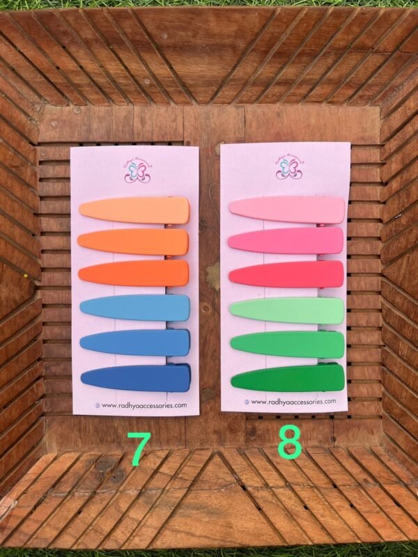 New Matte Hair Clips Combo Card - Image 3