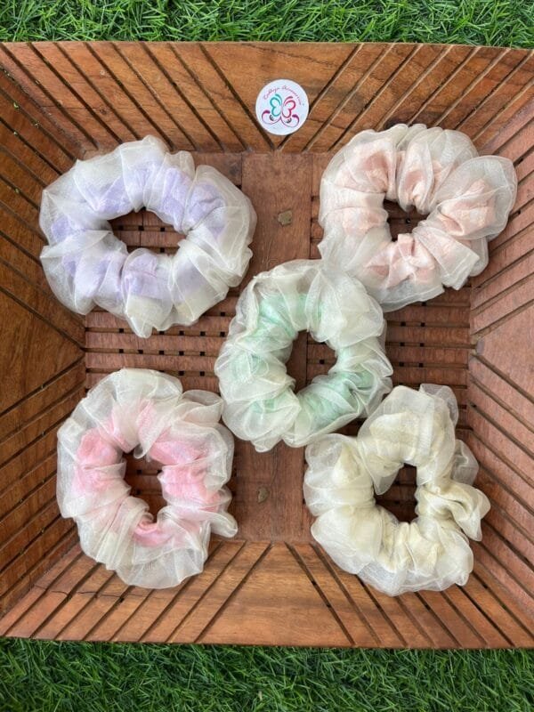 Dual Layer Large Scrunchies(Set of 2)