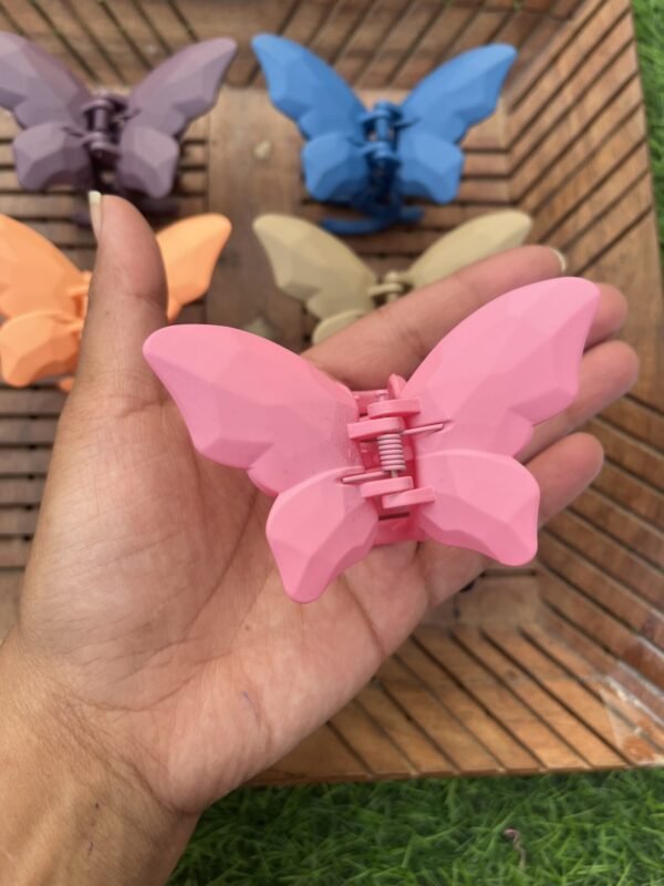 Matte Long Wings Butterfly Clawclip (4 Cm) - Image 3