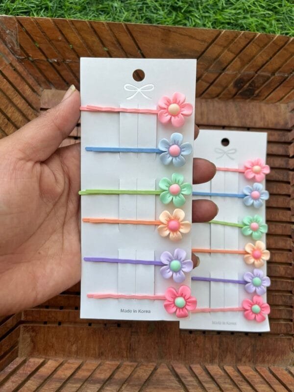 Floral Bobby Pins Set - Image 2