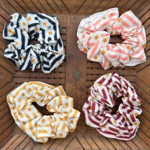 Cotton Printed Large Scrunchies