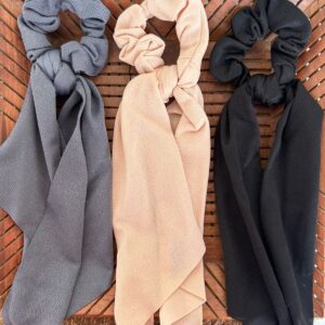 Solid colors Long Tail Scrunchy