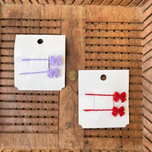 Bow Bobby Pin Pair