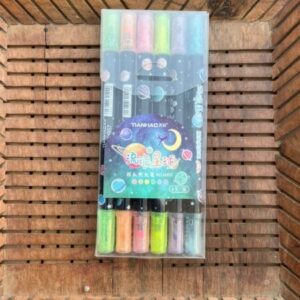 Dual tip Sketch Pen Highlighter Pens (Set of 2)