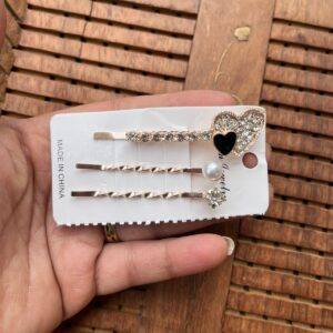 Heart Hair Pins Set