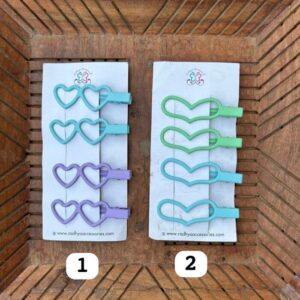 Matte Hair Clip Combo Card