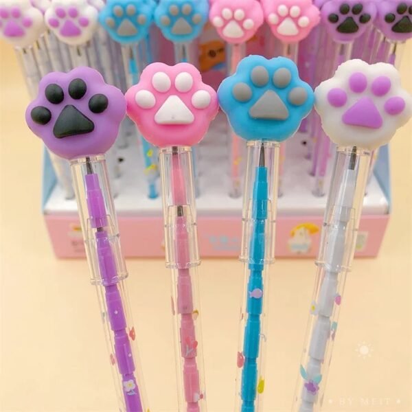 Cat Paw Push Pencils (Set of 4)