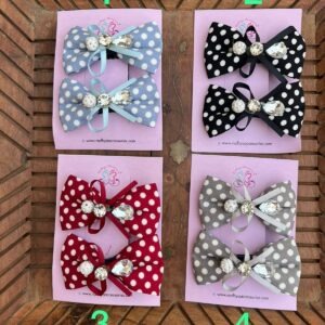 Premium Bow Clip Pair