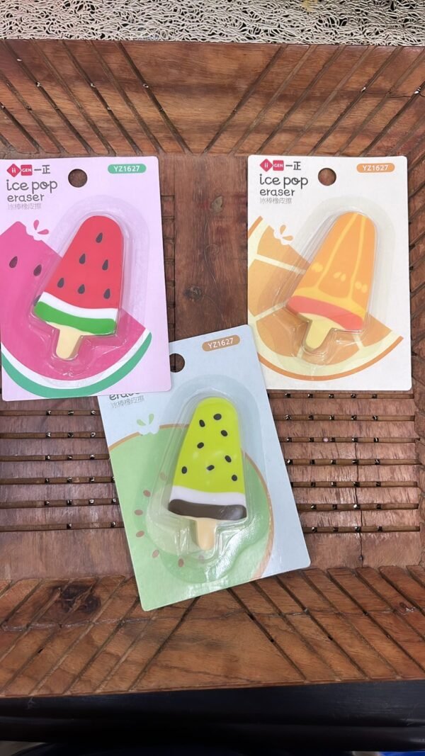 Ice Popsicle Fruity Eraser (Set of 2)