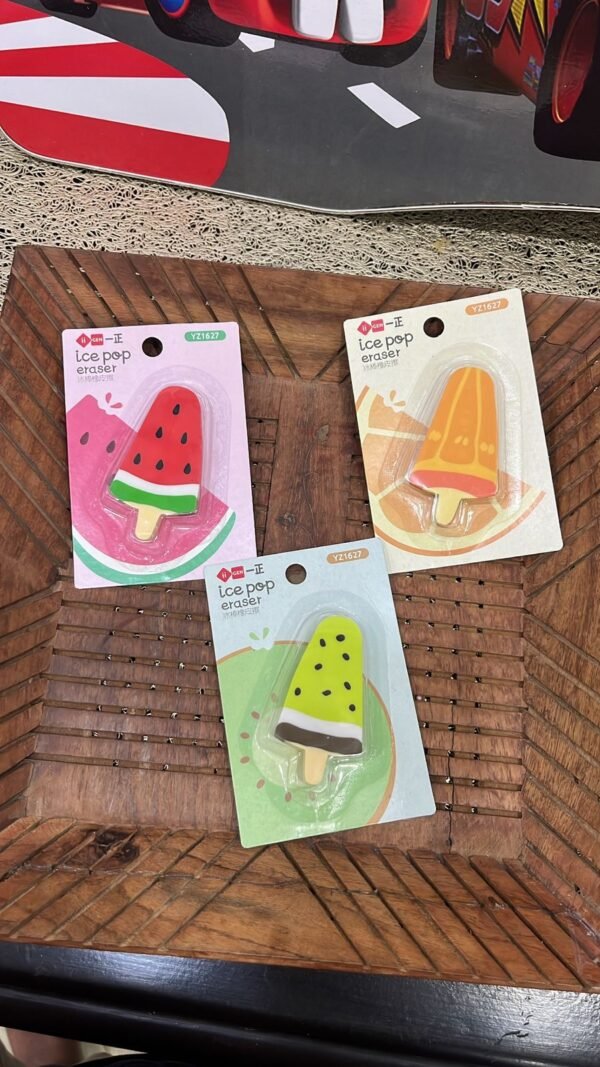 Ice Popsicle Fruity Eraser (Set of 2) - Image 2