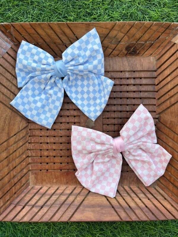 Jumbo Barrette Bow Clips