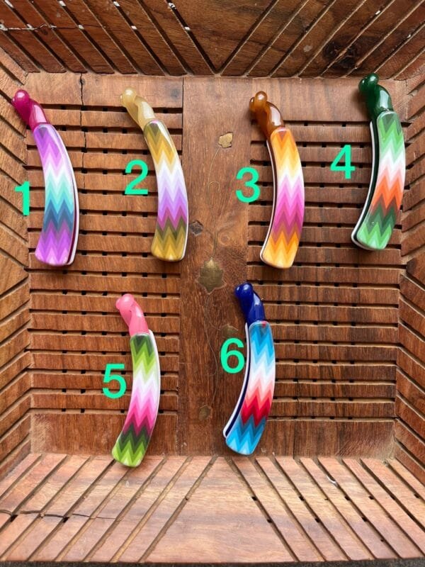 Multicoloured Banana Clips (8 cm)