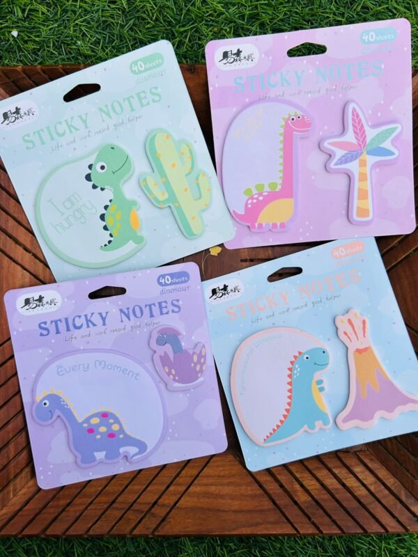 Dinosaur theme Sticky Notes (40 sheets)