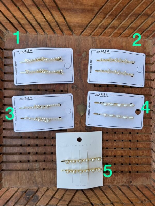 Premium Pearl Bobby Pins Pair