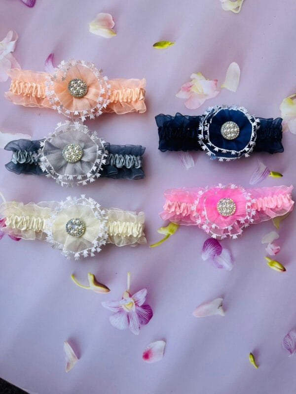 Ruffled Elastic kids Headbands