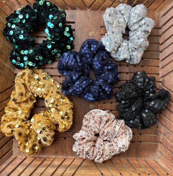 Large Sequin Scrunchies - Image 3