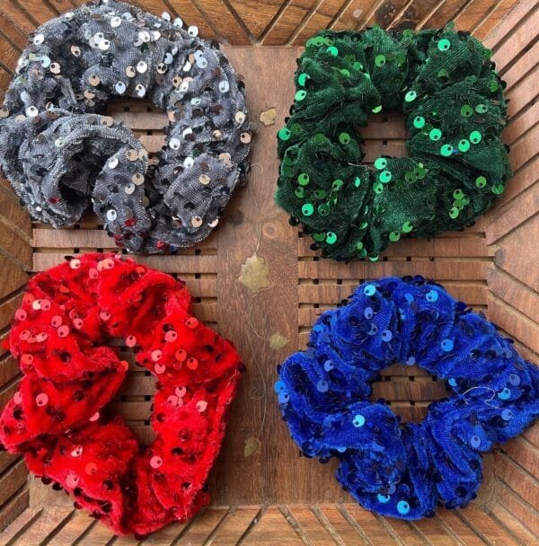 Large Sequin Scrunchies