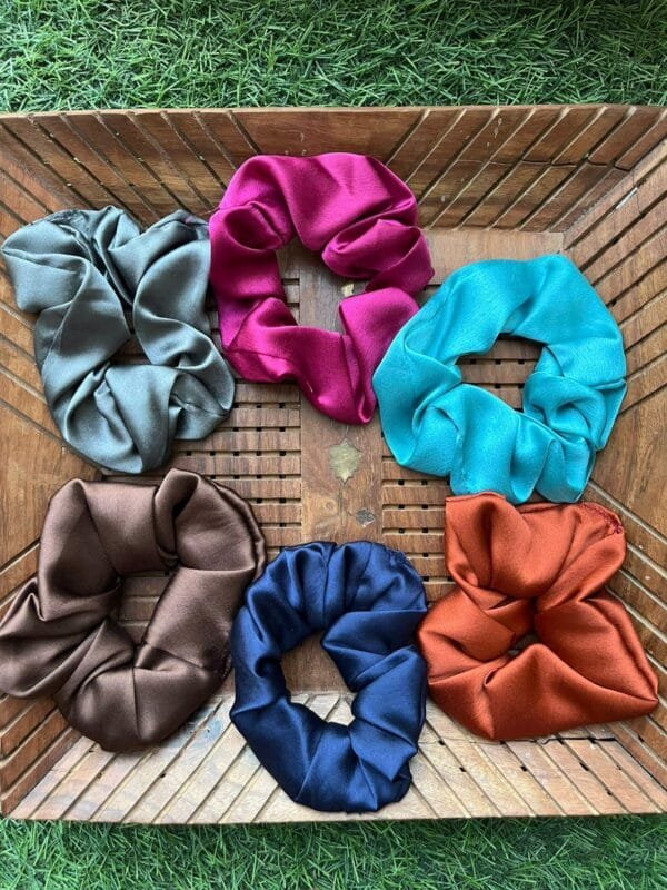 Jumbo Satin Scrunchies