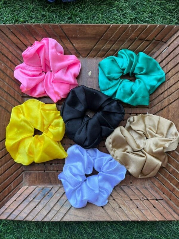 Large Satin Scrunchies