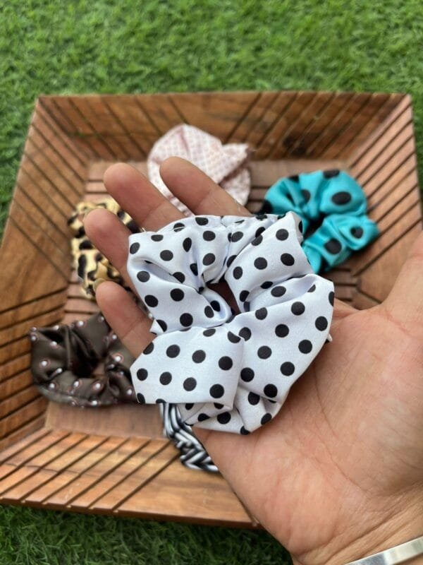 Printed Satin Scrunchies - Image 2