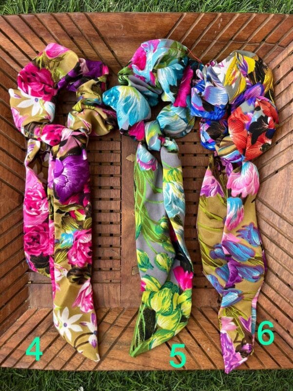 Floral Tail Scrunchy - Image 2