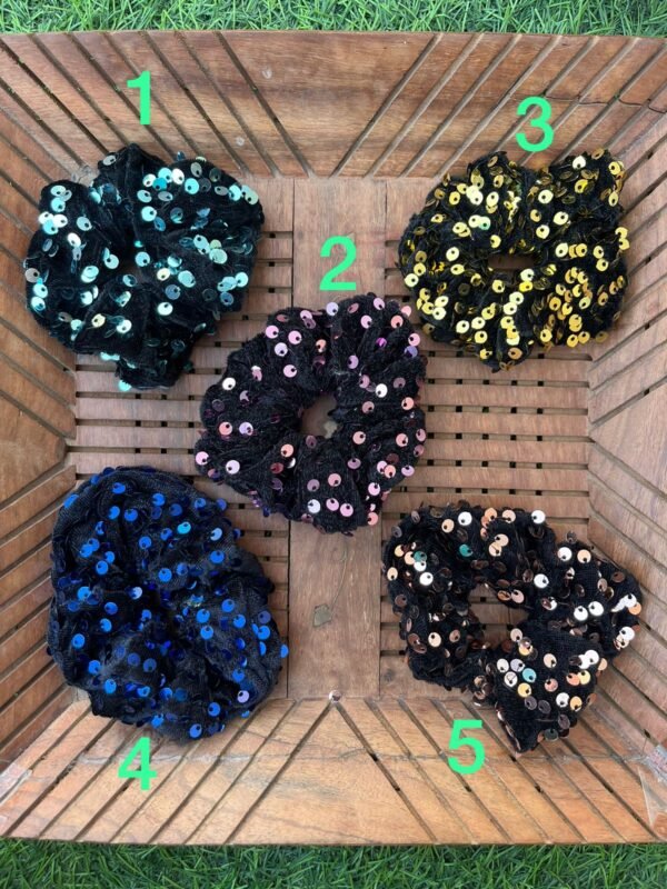 Sequin Large Velvet Scrunchies