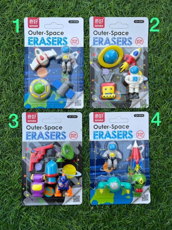 Space Astronaut Erasers Pack