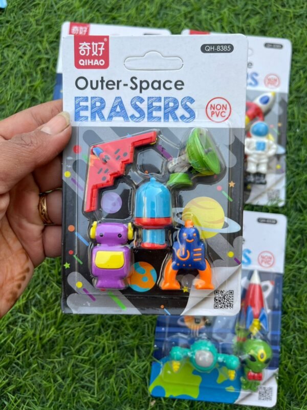 Space Astronaut Erasers Pack - Image 2