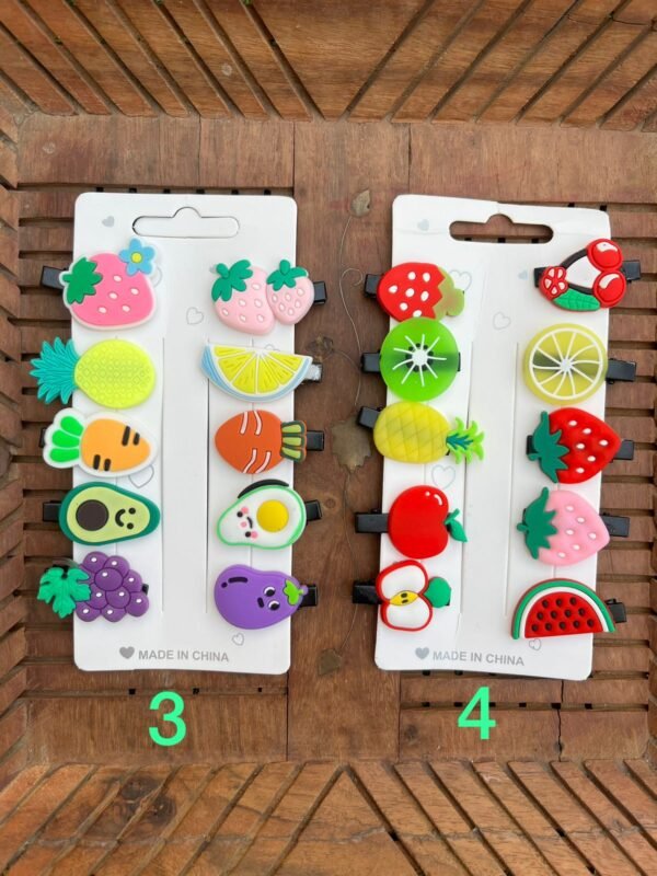 Cute Charms Hair Clips Card - Image 2