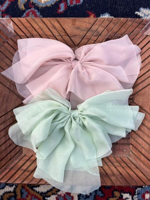 Premium Jumbo Fabric Bow Back Clip