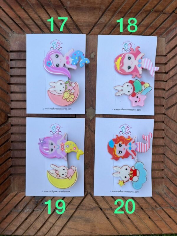 Cute Charms Hair Clips Card - Image 4