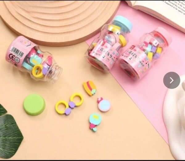 Mini Erasers In Bottle