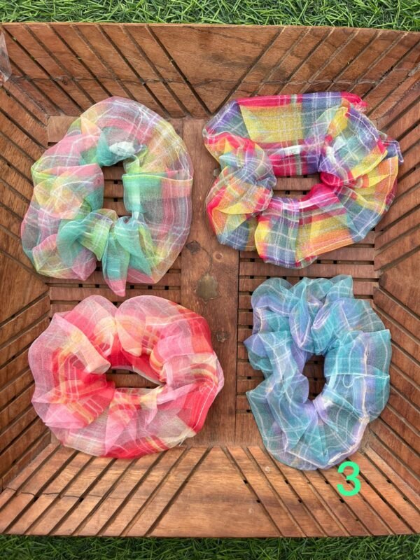 Organza Scrunchies (Set of 4) - Image 3