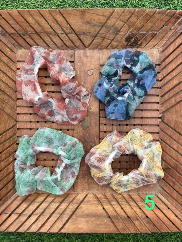 Organza Scrunchies (Set of 4) - Image 5