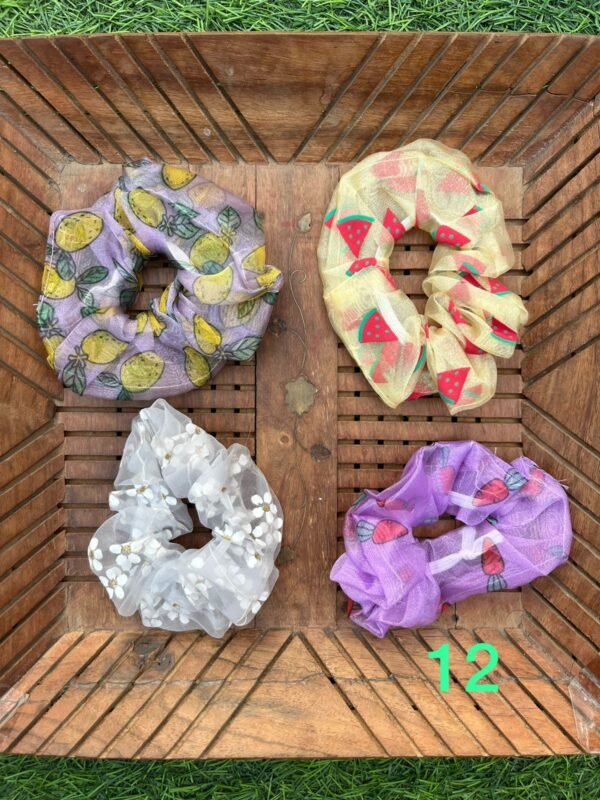 Organza Scrunchies (Set of 4) - Image 12