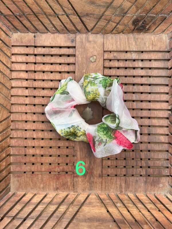 Floral Organza Scrunchy - Image 2