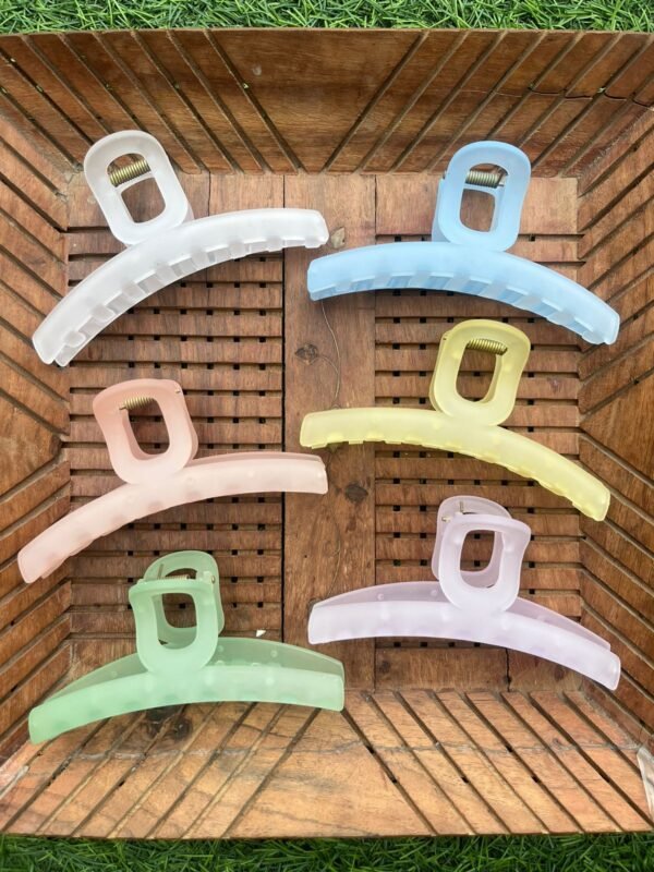 Water Colored Jumbo Matte Clawclip(11cm)