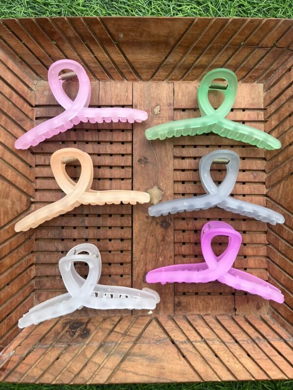 Water Colored Jumbo Matte Clawclip(11cm)