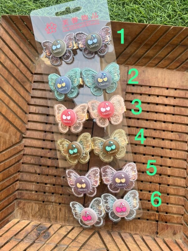 Charms Butterfly Hair Clip Pair