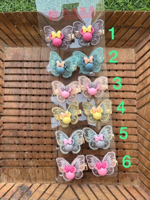 Charms Butterfly Hair Clip Pair