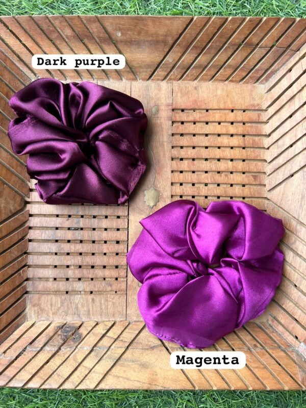 Purple Series Satin XXL Scrunchies (Set of 2) - Image 2