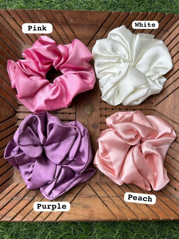 Purple Series Satin XXL Scrunchies (Set of 2)