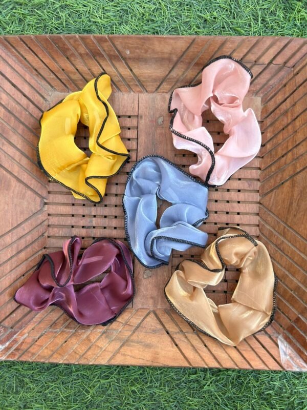 soft Fabric Lining Scrunchies - Image 2