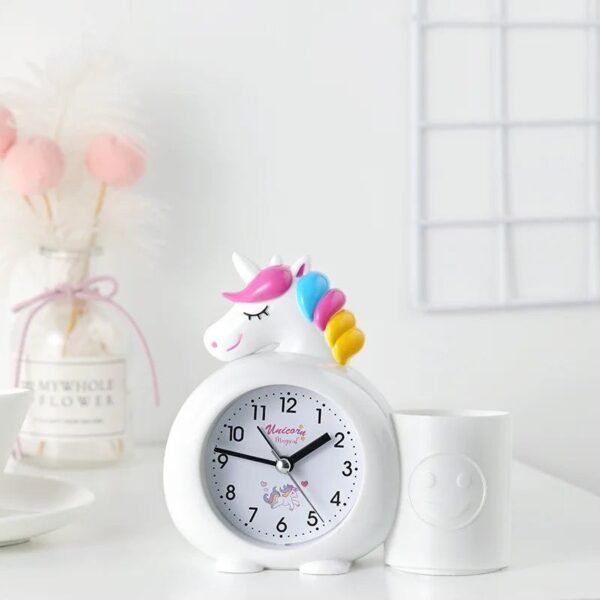 Unicorn Alarm Clock with Pen Stand - Image 7